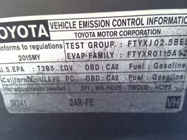 2015 TOYOTA CAMRY, GRAY, SE, 2.5L, AT,  Z25101